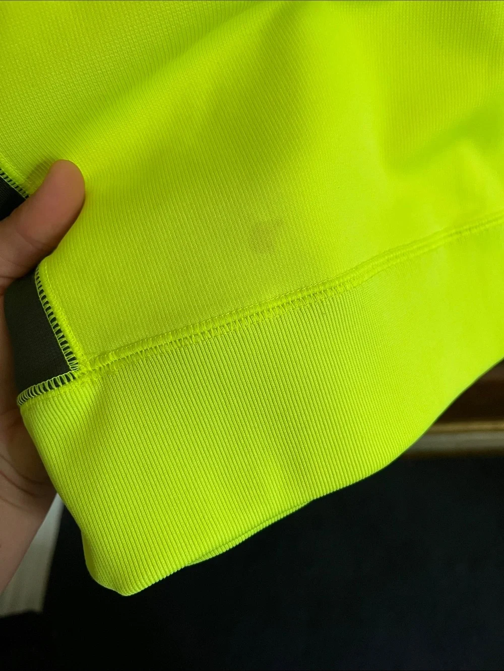 Nike Youth Neon Yellow & Black Football Pullover Hoodie